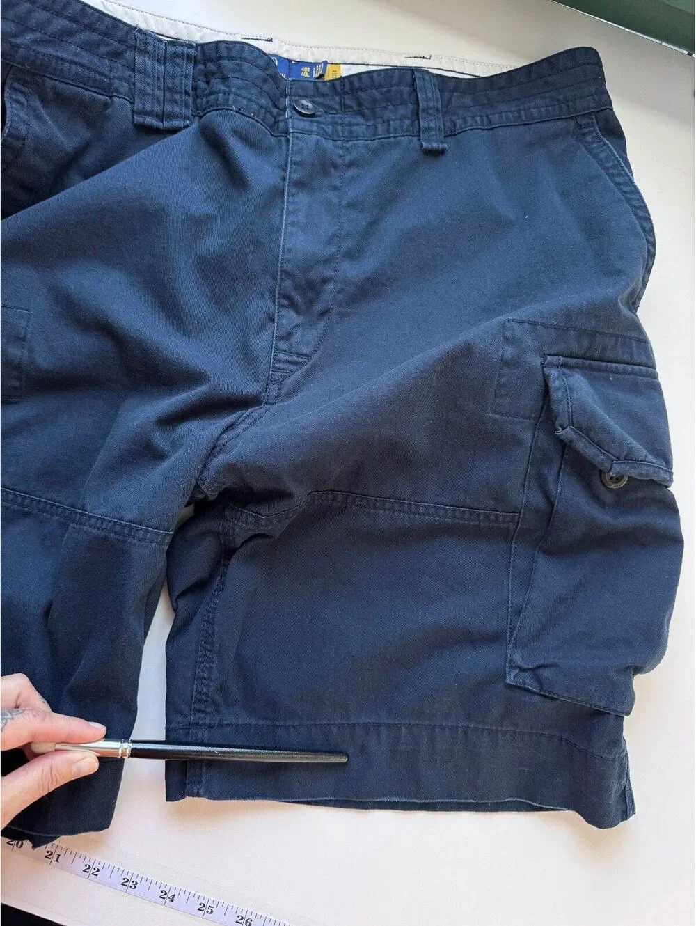 Polo Ralph Lauren Gellar Classic Fit Cargo Shorts Navy Cotton Men Size 40 Tall